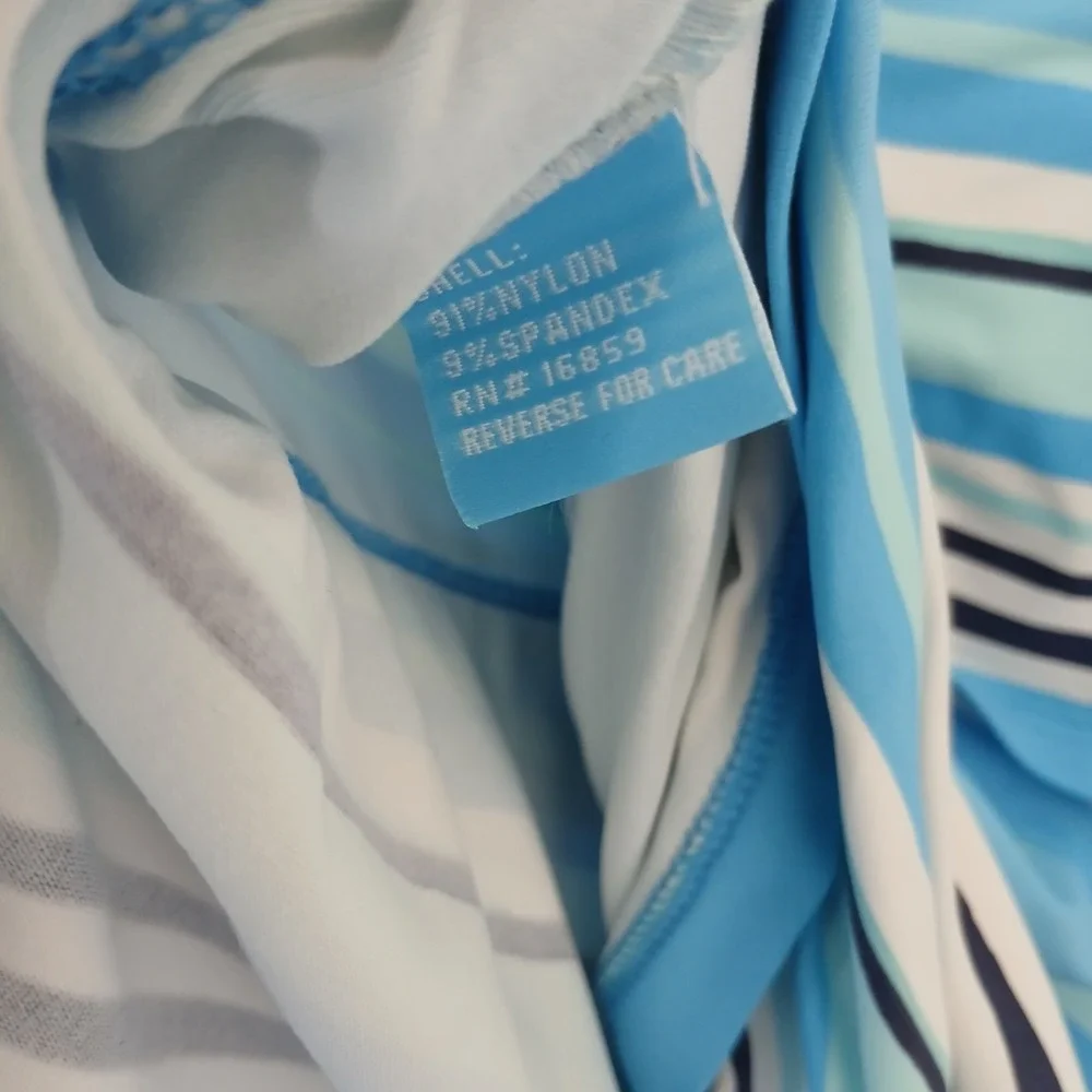 J. Mclaughlin Women's‎ Size Medium Striped Tiered Skirt Knee Length Strech